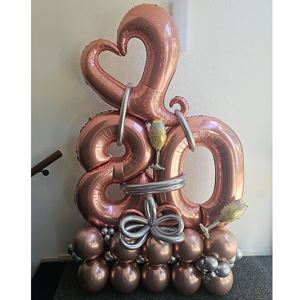 Luxe Ballonnen Bouquet - 80 jaar Luxe Ballonnen Bouquet - 80 jaar
