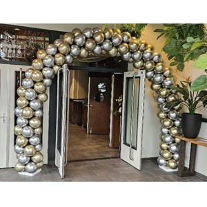 Ballonnenboog 7 meter - Chrome