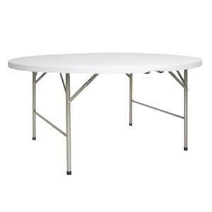 Klaptafel Rond 150cm Wit