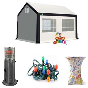Actie pakket 3 x 4 luxe partytent Actie pakket 3 x 4 luxe partytent