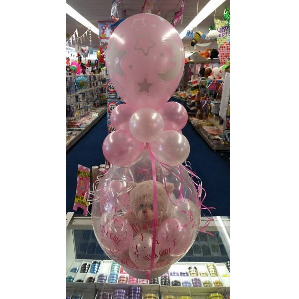louter Rustiek Reactor Cadeau Ballon - Geboorte Meisje
