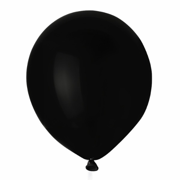 Seminarie Activeren extase Zwarte Ballon 60 cm Inclusief Confetti & Helium